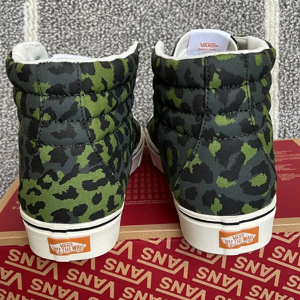 Vans Comfycush Sk8-Hi Leopard Cactus / Scarab MENS - Picture 14 of 16